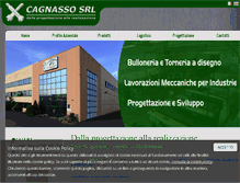Tablet Screenshot of cagnasso.com